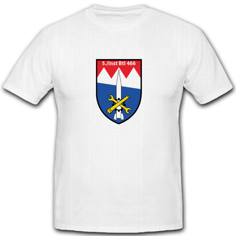 5./Inst Btl 466 Wappen Bundeswehr Instandsetzungsbataillon T Shirt #4692