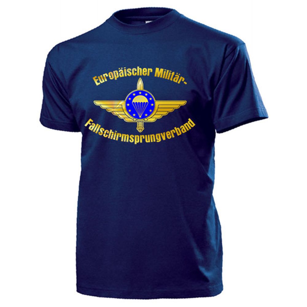 European Military Parachute Jumping European Paratrooper T-shirt # 17318