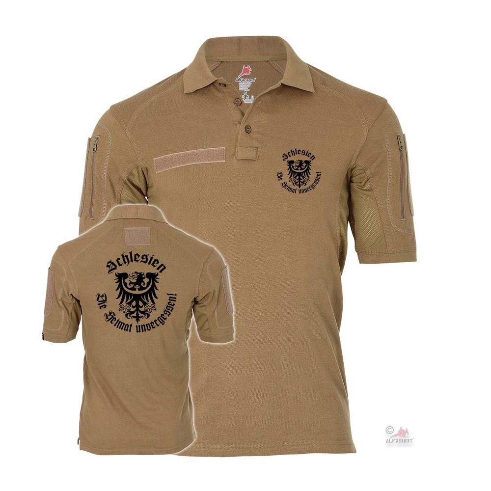 Tactical Polo Schlesien Heimat Adler Wappen Oppeln Oder #29092 Tactical Polo Schlesien Heimat Adler Wappen Oppeln Oder #29092