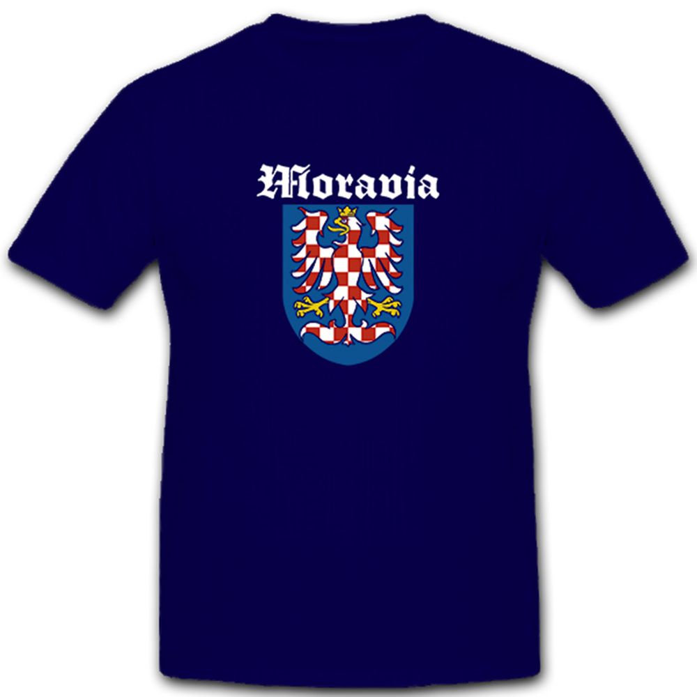 Moravia Mähren Tschechien Wappen Emblem Flagge Fahne - T Shirt #5372