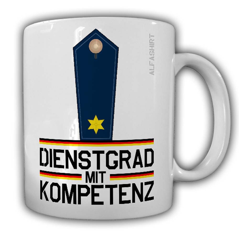 Dienstgrad mit Kompetenz Polizeirat Tasse Kaffeebecher Police MP Polizei #24165