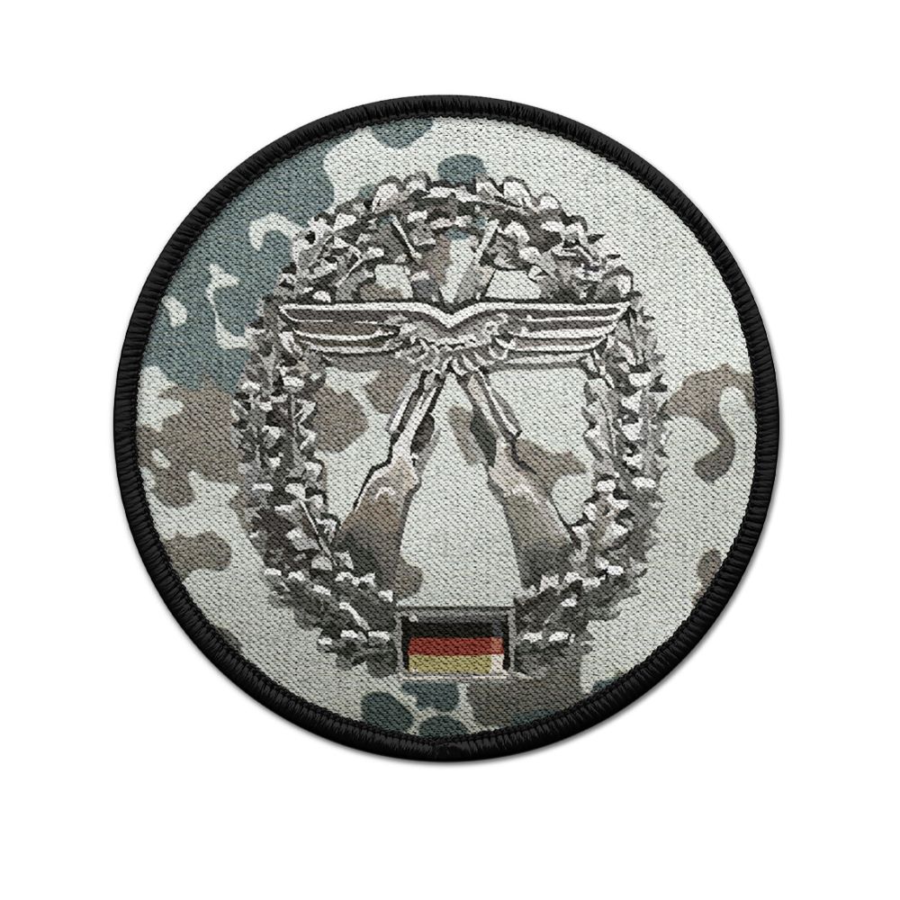 Patch BW Objektschutz der Luftwaffe OsL Barett Abzeichen Aufnäher Tarnung #20890