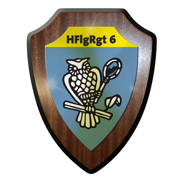 Wappenschild / Wandschild / Wappen - HFlRgt 6 Heeresfliegerregiment 6 #11704