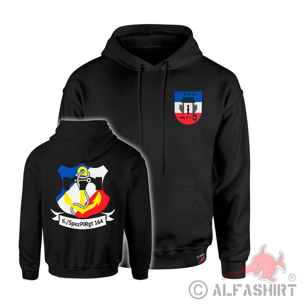Hoodie 6 SpezPiRgt 164 Special Engineer Regiment Husum Pioneer Sweater #41222