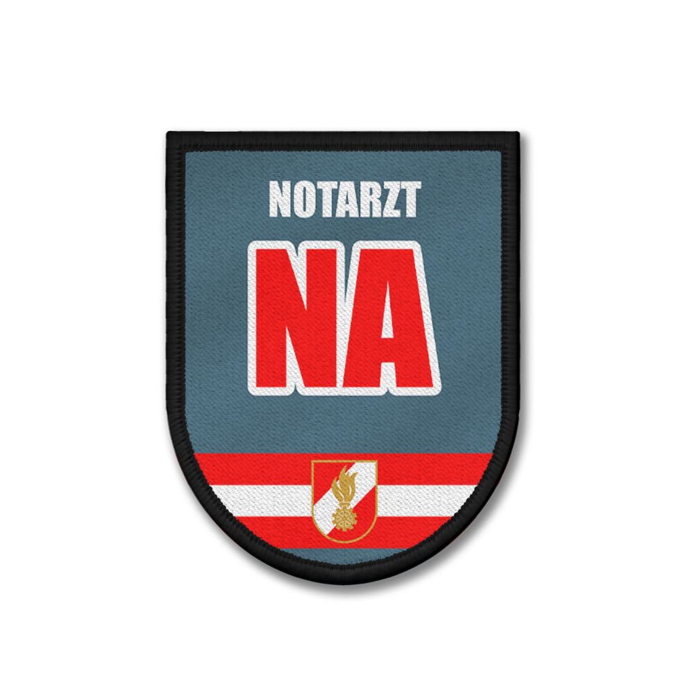 Patch 9x7cm Austria Emergency Doctor Emergency Medical Technician NA Fire Department Supply #46829