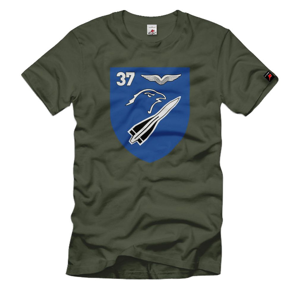 Flugabwehr Bundeswehr Bund Bw Fla Rak Btl 37 Rakete Hawk Wappen - T Shirt #8484