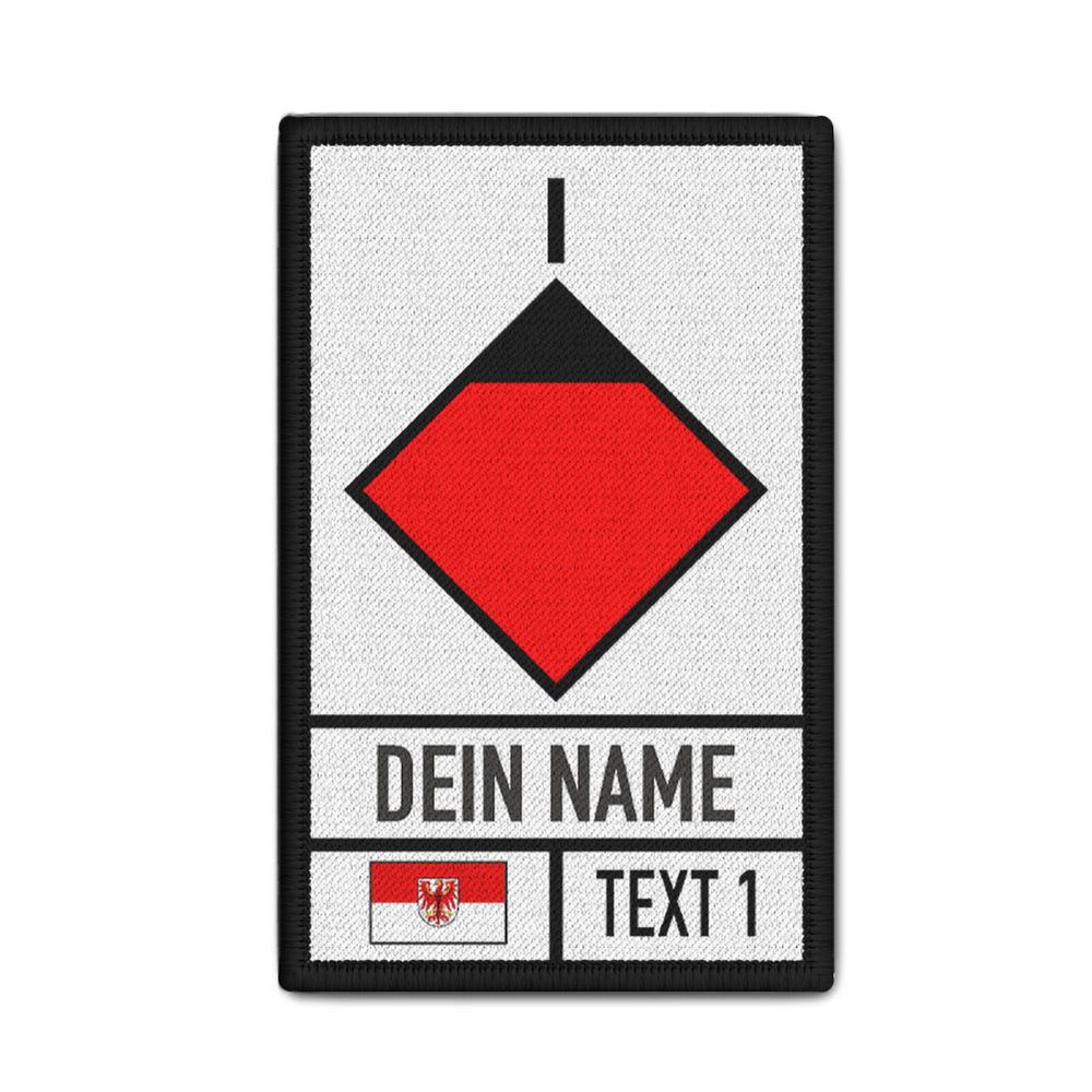Rank Patch Verbandsführer Feuerwehr FF Brandenburg Flagge Fahne Adler Wappen #46721