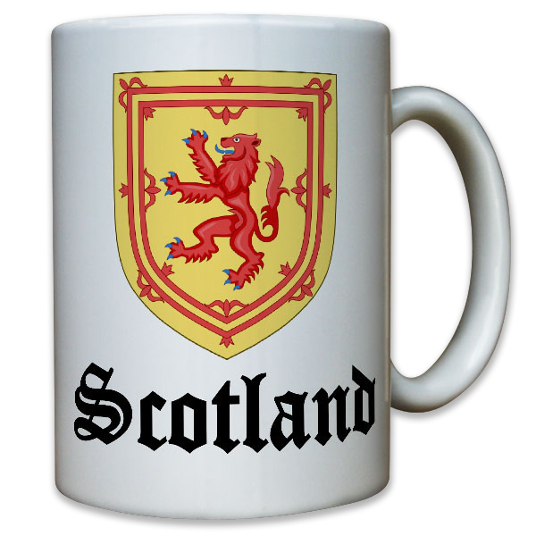 Scotland Schottland Schotten Königreich Löwen Emblem Wappen - Tasse #10247 t
