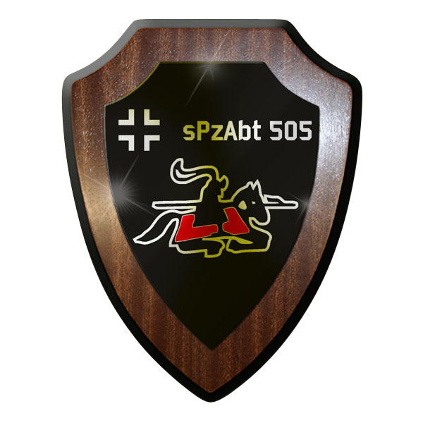Wappenschild - sPzAbtl 505 Panzer reitender Ritter Pferd Wappen #8809