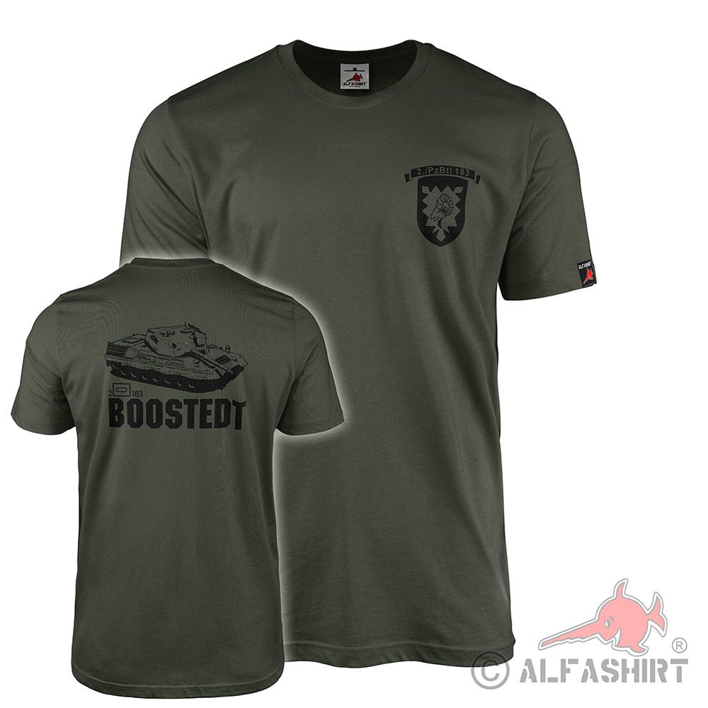 T-Shirt 2 PzBtl 183 Boostedt Bundeswehr Panzerbataillon Kompanie #45209
