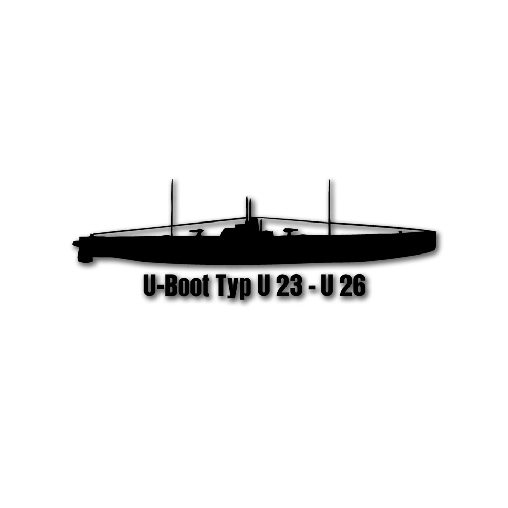 Wandtattoo Typ U23 - U26 Indienststellung 1913 SM U24 U25 4 2#A6180