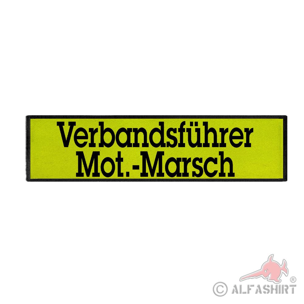 Back patch association leader Mot.-Marsch helpers operational tasks 28x7cm # 40342