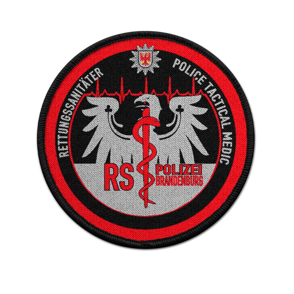 Patch paramedic police Brandenburg Velcro uniform badge # 34947