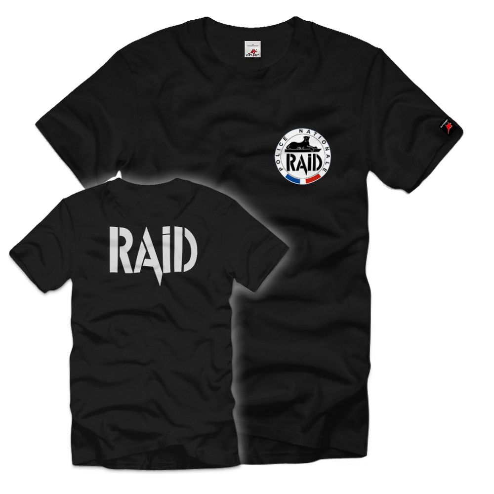RAID Police nationale Recherche Assistance Intervention Dissuasion T-Shirt 21353