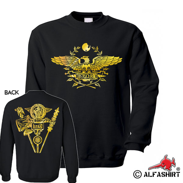 Senatus Populusque Romanus Standarte Rom Römer Banner Adler Pullover #16942