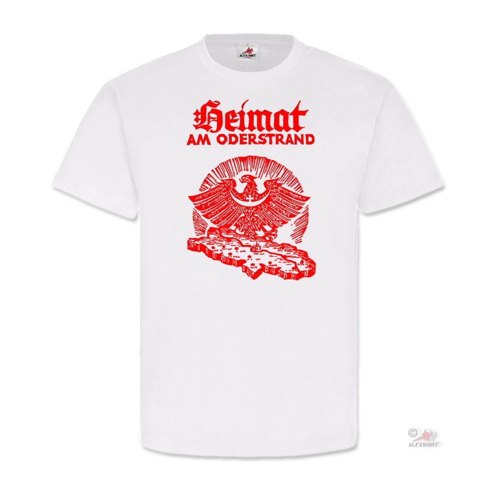 Heimat am Oderstrand Schlesien Breslau Schlesier Ober T Shirt #20102