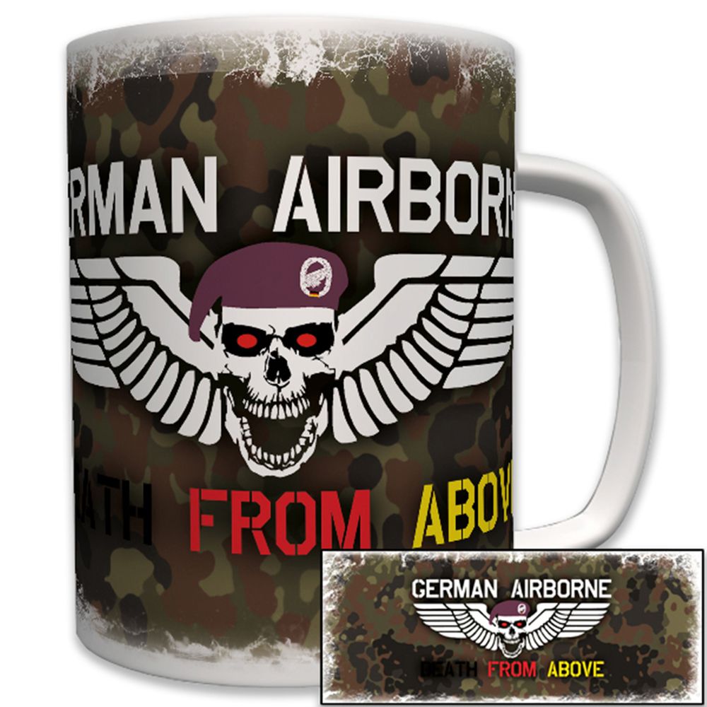German Airborne Death From Above Bundeswehr Deutsch - Tasse #6211