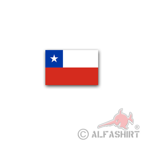 Sticker Chile Flag República de Chile State South America 11x7cm A2929