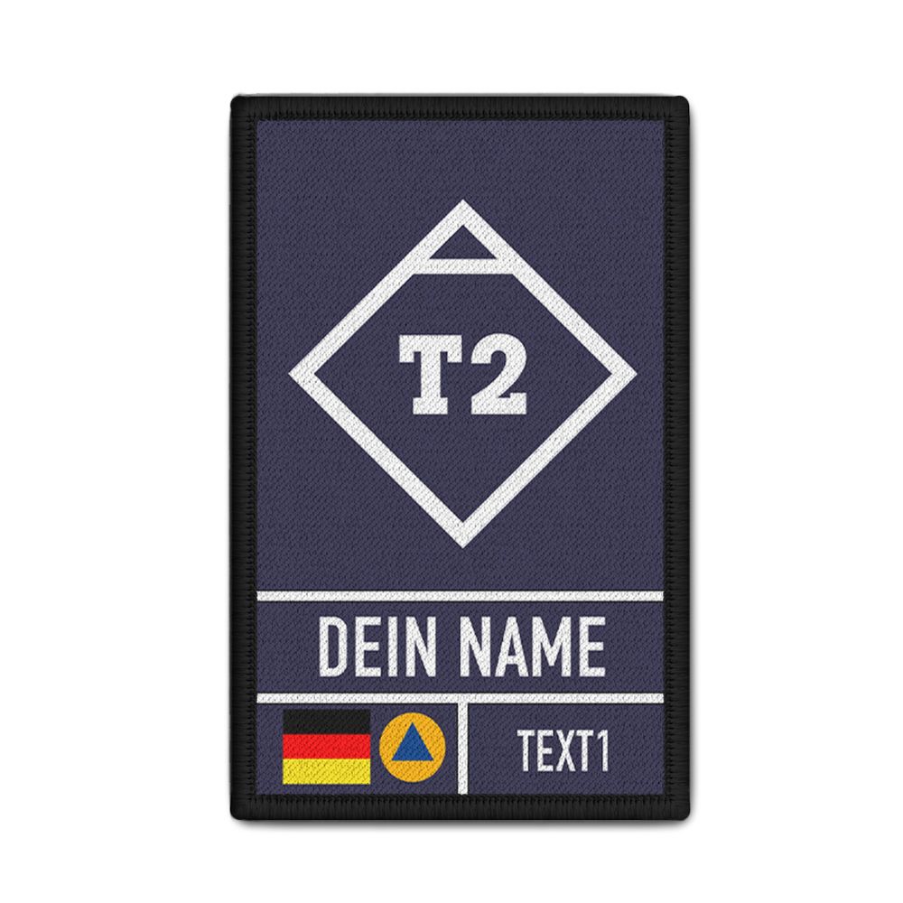 Rank Patch Fachberater Hilfswerk Kats blau #K04175