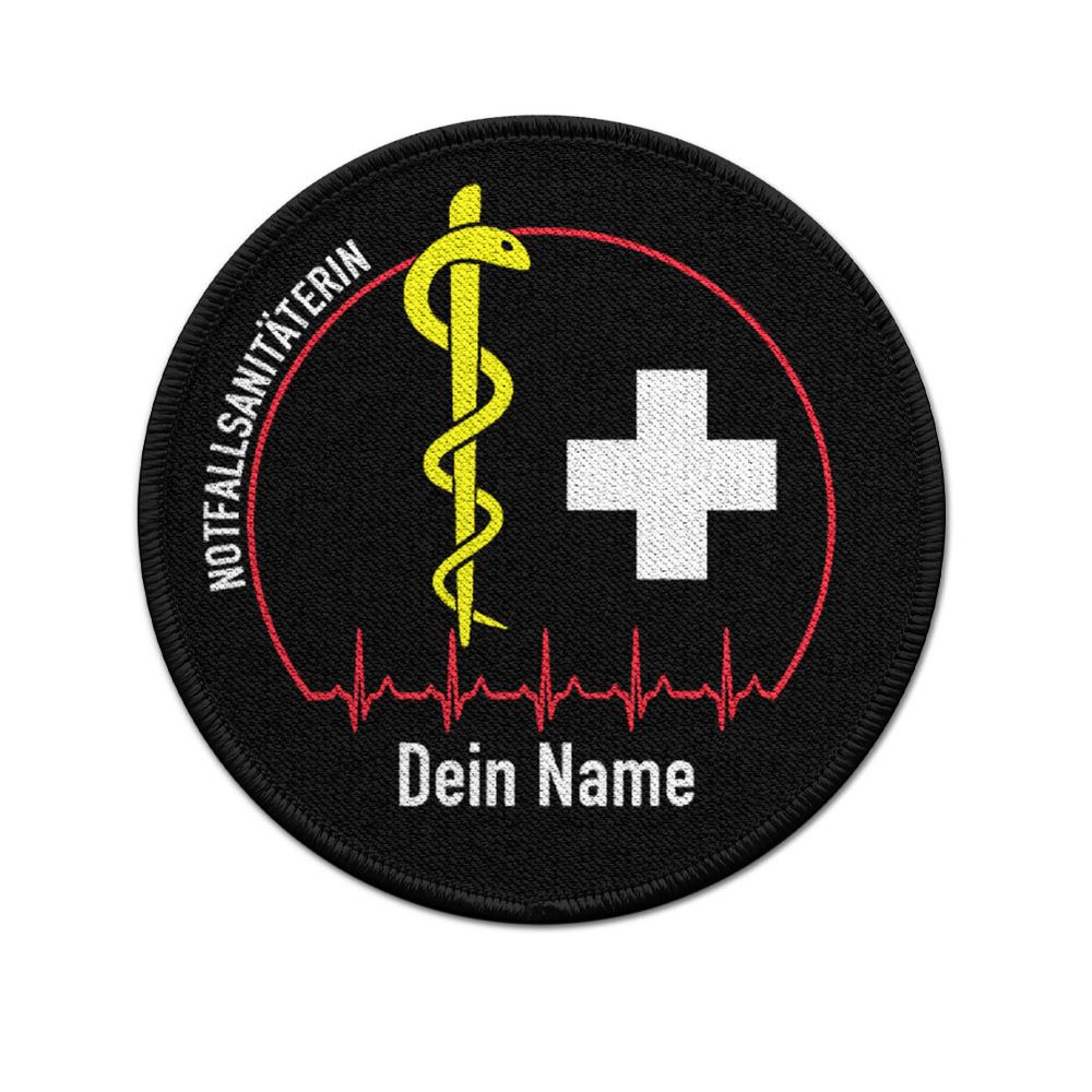 Patch NFSin Personalisiert Notfallsanitäterin Medical Dein Name rund #38420