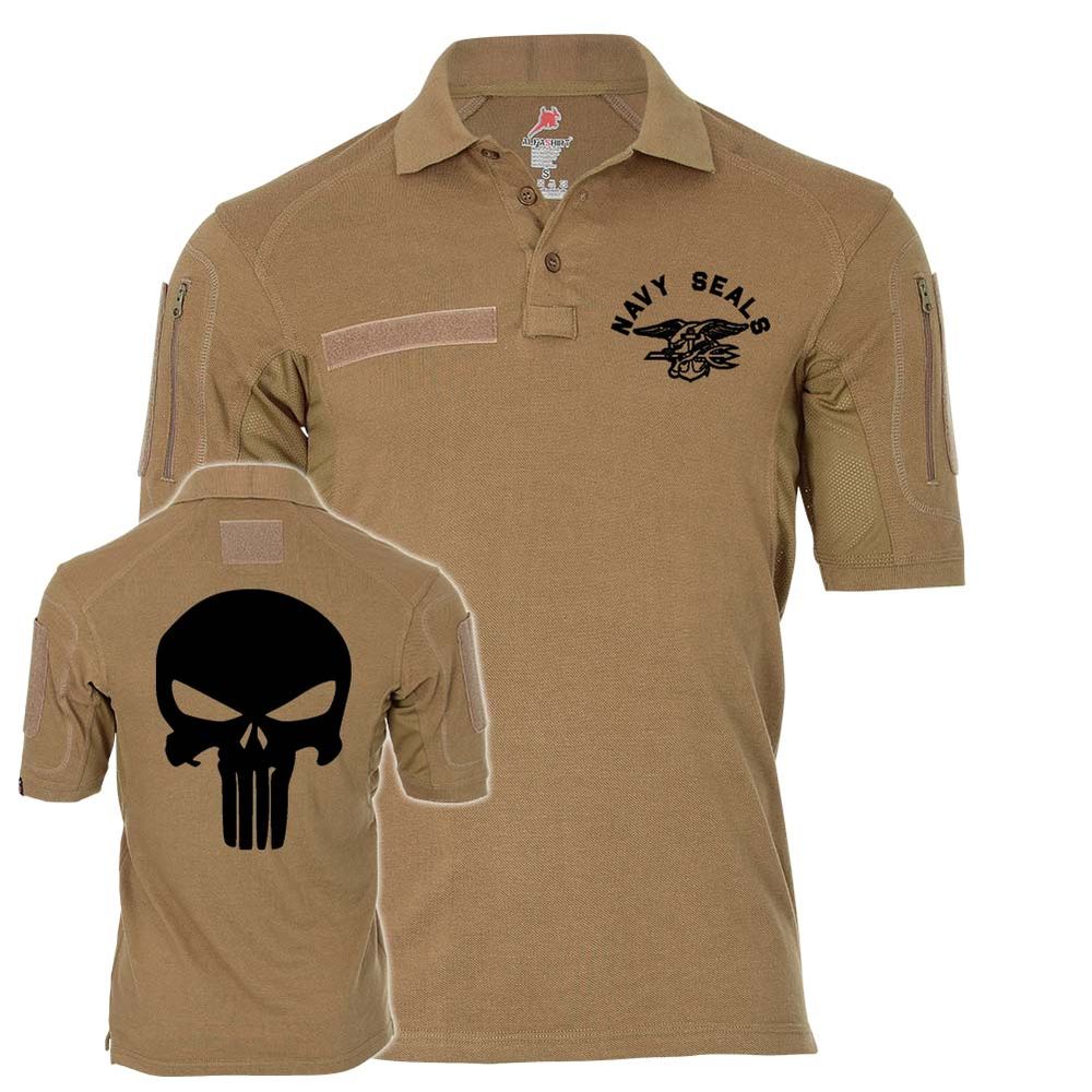 Tactical Poloshirt Navy Seals Skull TYP 2  Infidel Sniper#24972