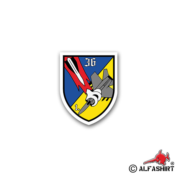 Aufkleber/Sticker 1 FlaRak Batterie 36 Flugabwehrraketen Batterie 6x7cm A2102