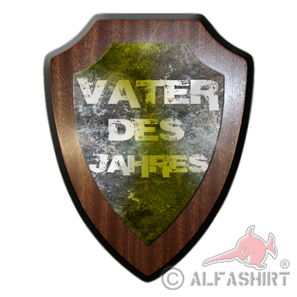 Heraldic shield father of the year dad father's day deco gift idea # 31340