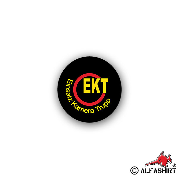 Aufkleber/Sticker EKT Einsatz Kamera Trupp Kameramann Camera Squad 7x7cm A2481