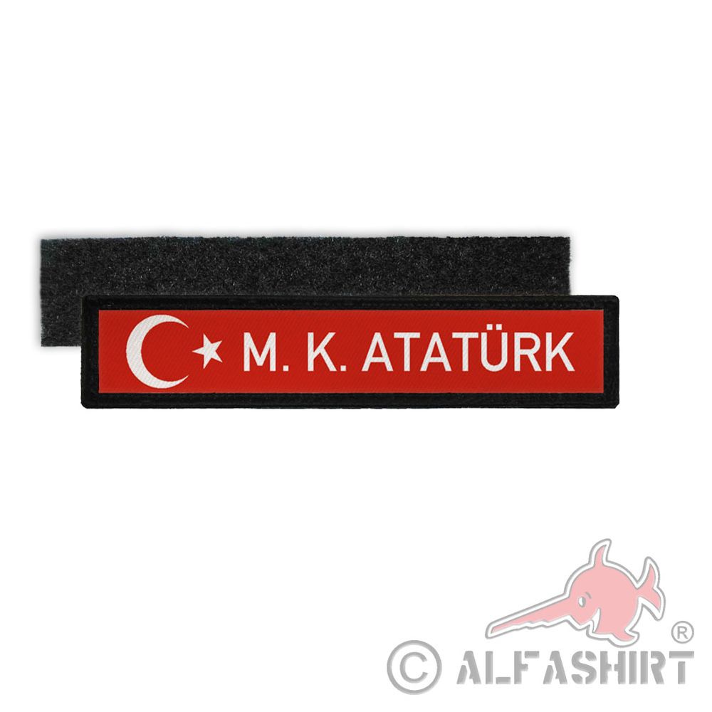 Name Patch Mustafa Kemal Atatürk Turkey Osman Half Moon Star Coat of Arms # 30629