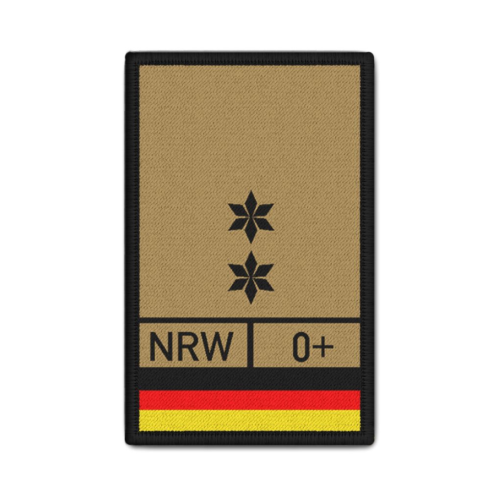 POK Service Patch Sand Police Commissioner POKin Stern Blood 9.8x6cm # 33272