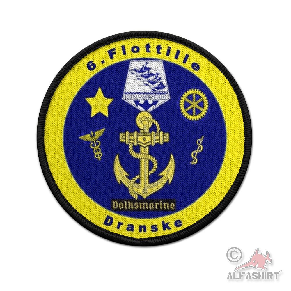 Patch 7,5cm 6 Flottille Dranske Rügen Volksmarine VM DDR Militär Marine #45366