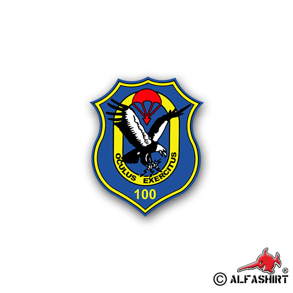 Aufkleber/Sticker FeSpähKp 100 Fernspähkompanie Fernspäher Wappen 6x7cm A1743