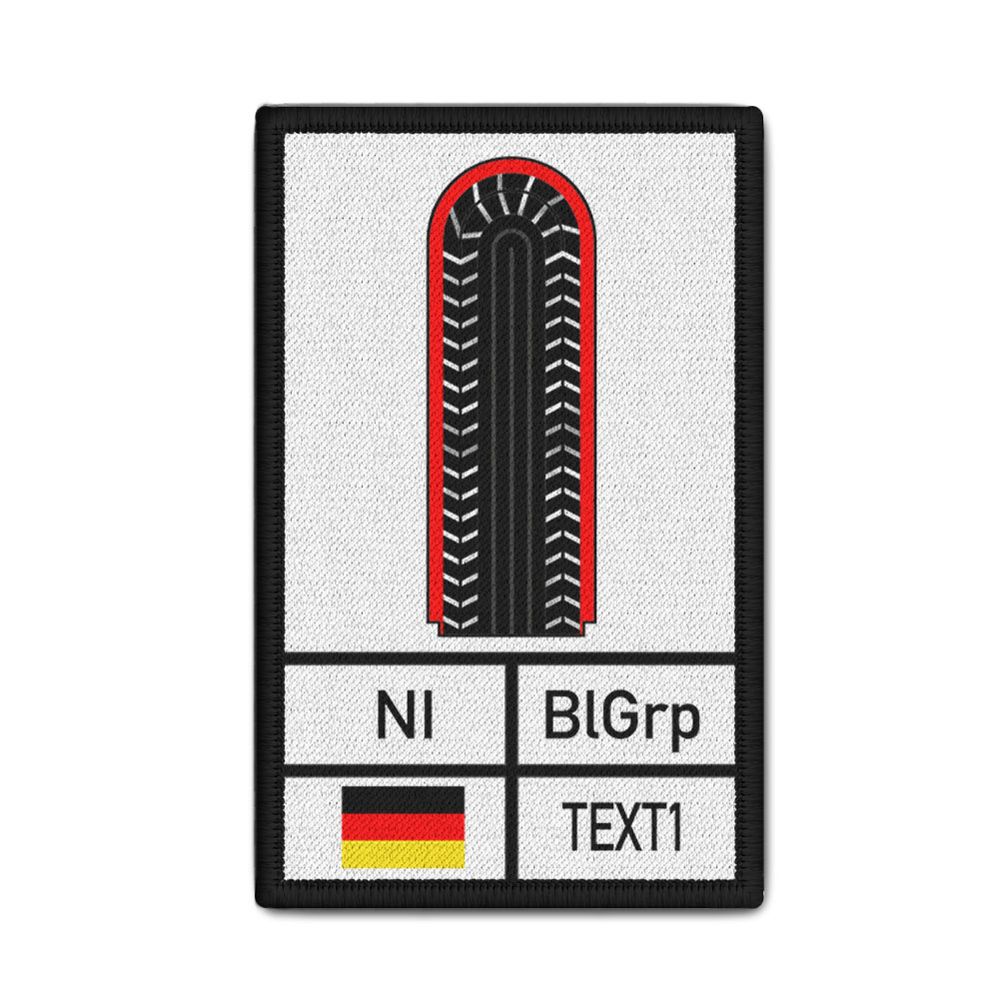 Rank Patch Feuerwehr Niedersachsen Abzeichen Dienstgrad Ausbildung 9,8cmx6#34226