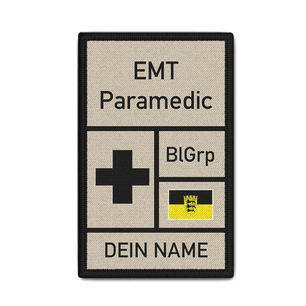 Rank Patch personalisierbar EMT Emergency Medical Team Notfallmedizin #42924