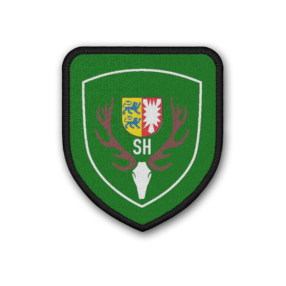 Patch personalisiert Jagd Jäger Schleswig-Holstein SH Geweih Hirsch Wild #43670