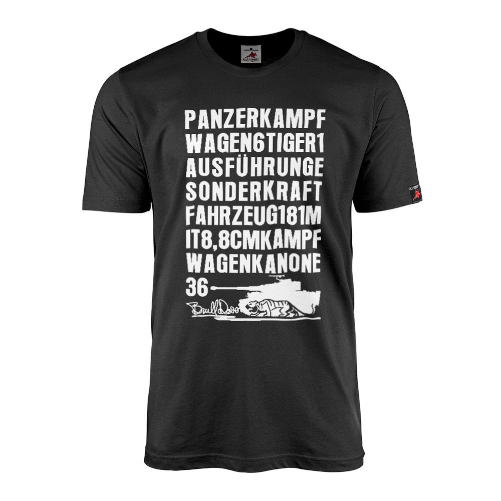 BULLDOZER Tiger Panzer Panzerkampfwagen VI Sd Kfz 181 WW2 T-Shirt T-Shirt #47292