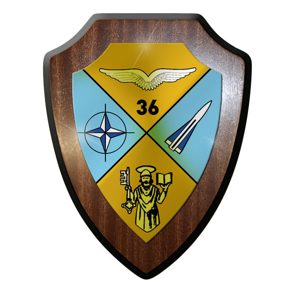 Wappenschild - FlaRakBtl 36 Flugabwehr Raketen Luftwaffe Abzeichen Emblem #10049