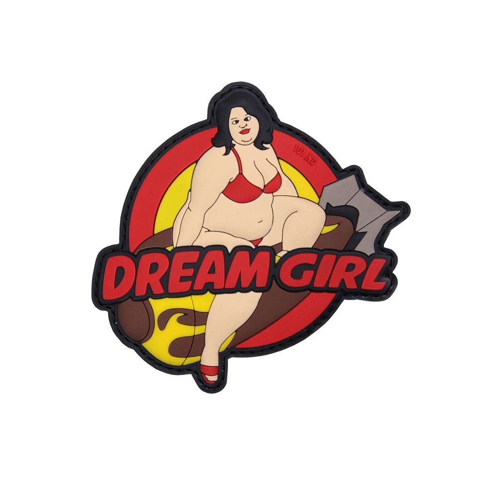 3D Rubber Dream Girl Patch Bombe Girls Traumfrau Airsoft 9  x 9 cm#26934