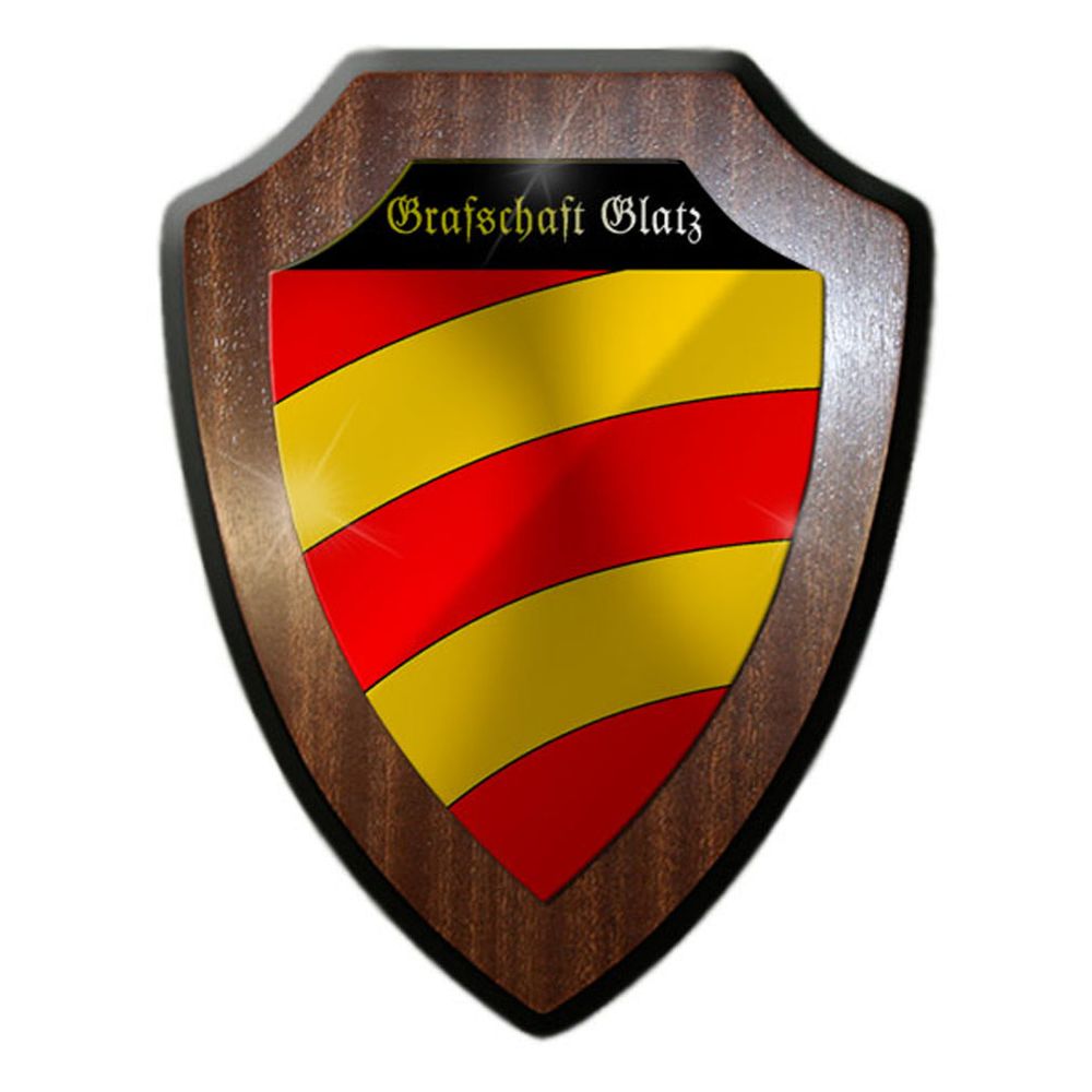 Wappenschild Grafschaft Glatz Schlesien Niederschlesien Preußen Heimat #23791