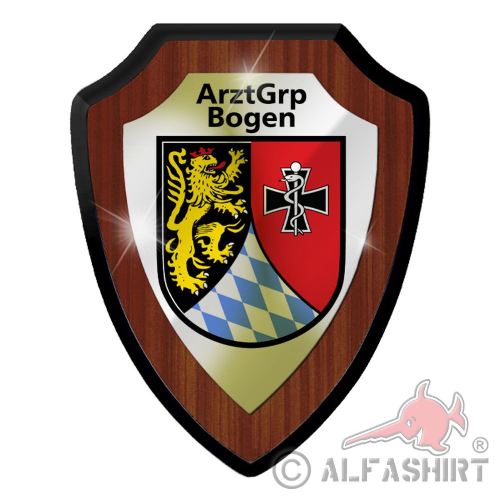 Heraldic shield ArztGrp Bogen Niederbayern Bundeswehr Doctor Group Paramedic # 38345