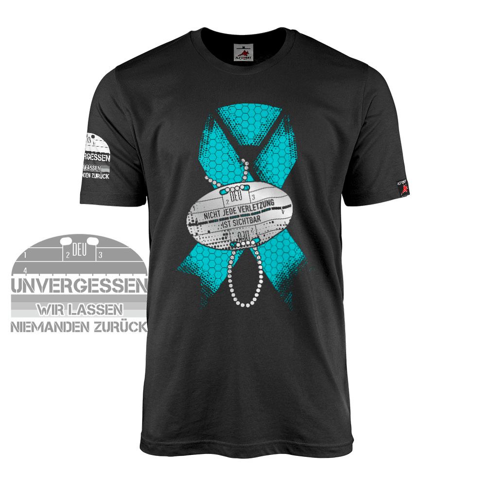 Unvergessen PTBS Schleife nicht jede Verletzung ist sichtbar T Shirt #45293