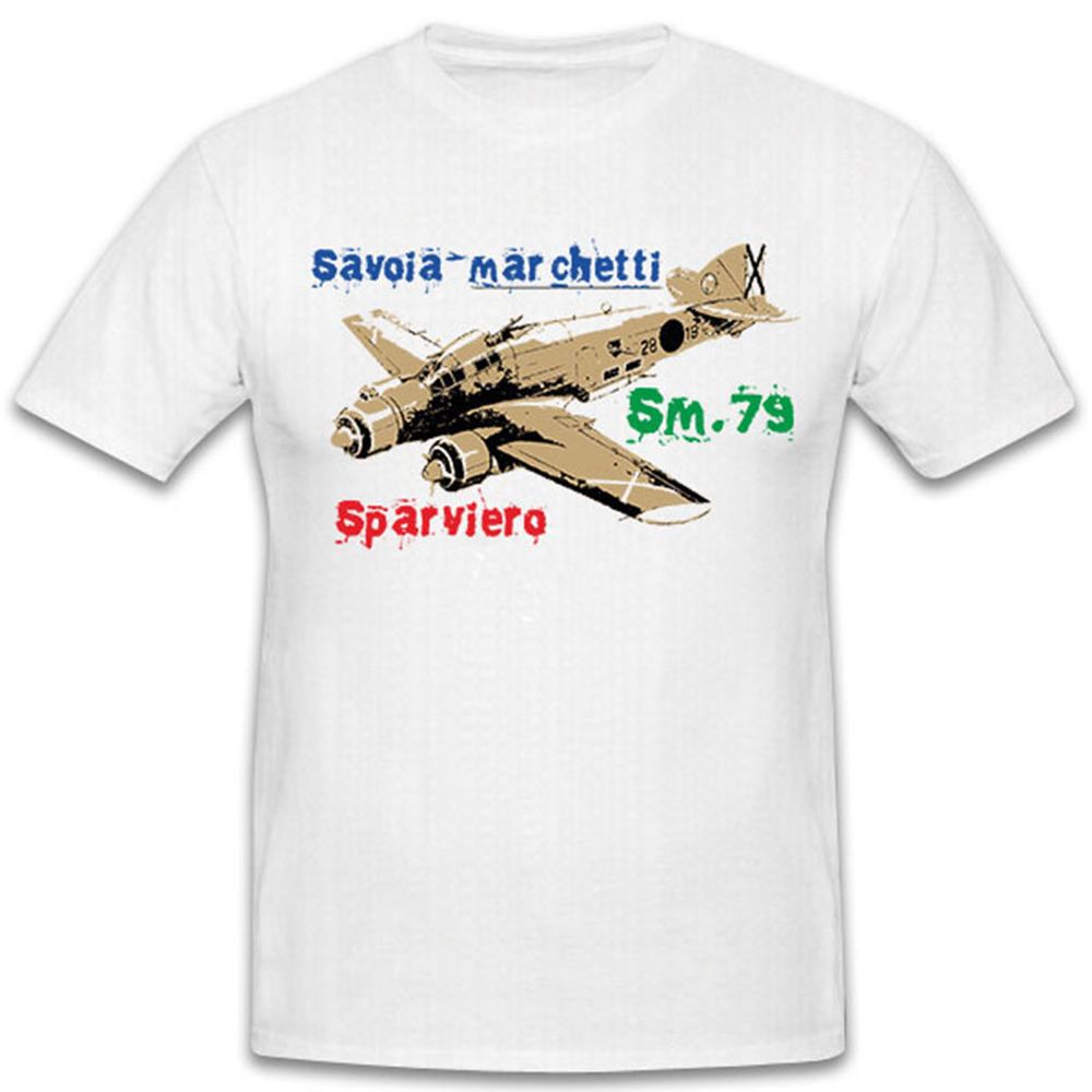 Savoia Marchetti SM 79 Italy Italian Bomber Aircraft WW - T Shirt # 12288