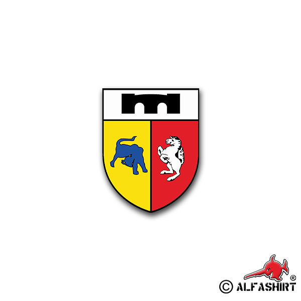 Aufkleber/Sticker PzPiKp 210 Panzerpionierkompanie Panzer Leo 5x7cm A1569