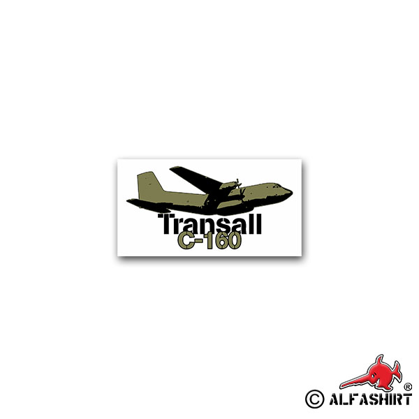 Sticker Transall C160 cargo plane Cargo Military 6x7cm A2185