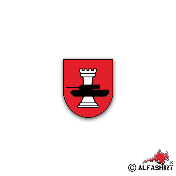 Sticker PzGrenBtl 294 Tank Grenadier Leo BW Coat of Arms 6x7cm A1375