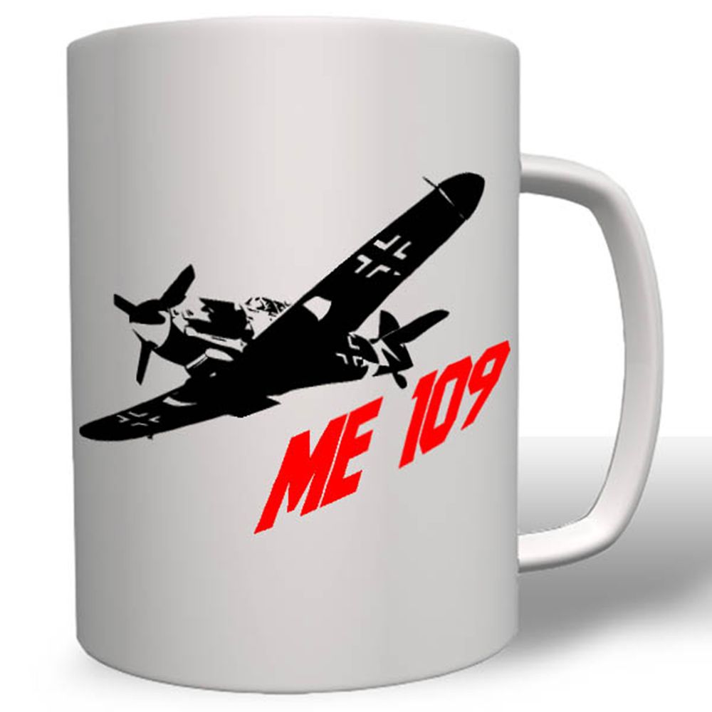 Me 109 Jagdflugzeug Deutsche Luftwaffe Wk Bild Picture Flugzeug - Tasse #16741