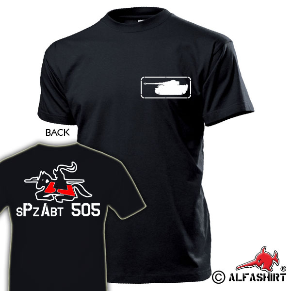 Tiger 1 sPzAbt 505 Panzer schwere Panzer Abteilung Ritter Reiter T Shirt #17319
