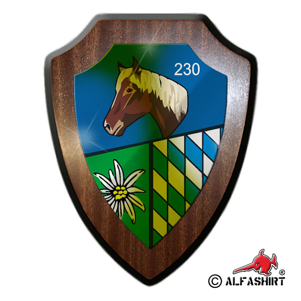 Heraldic shield EAZ GebTrgTWes 230 deployment and training center BW # 16083
