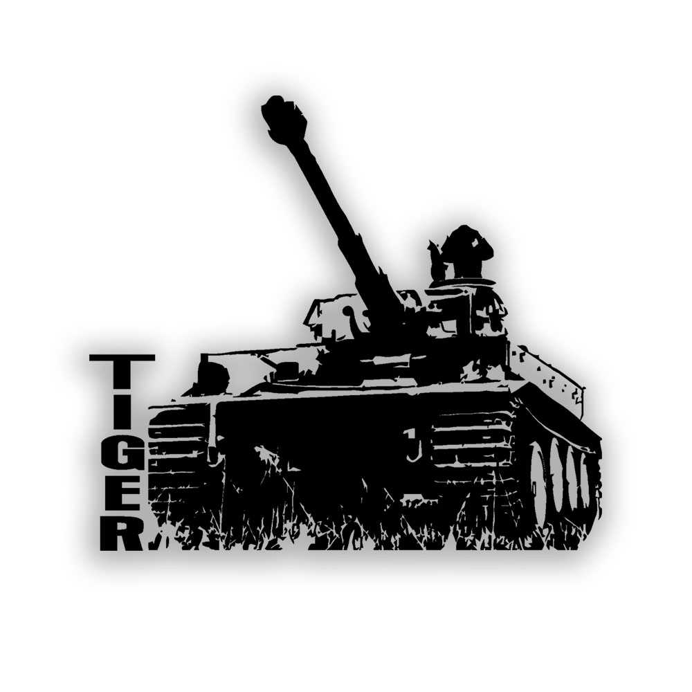 Panzerkampfwagen VI Tiger Tank Decoration Living Room Wall Decal 51x45cm A7407