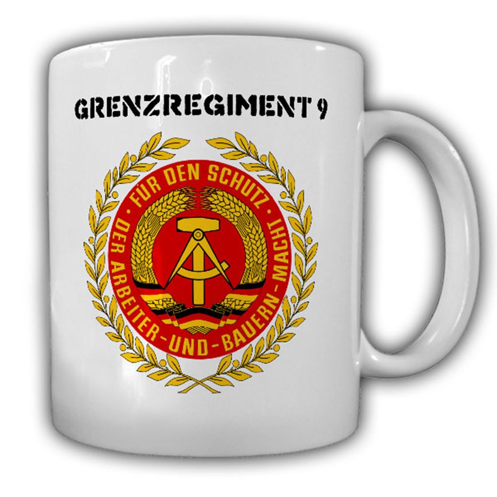 Grenzregiment 9 DDR NVA Deutsche Demokratische Republik Abzeichen - Tasse #13222